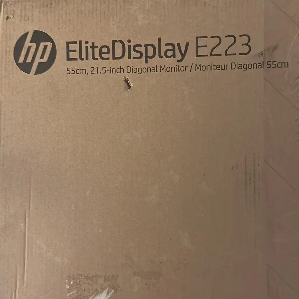 NOT FOR SALE: New in Original Box hp EliteDisplay E223 55cm 21.5-in Gray Monitor